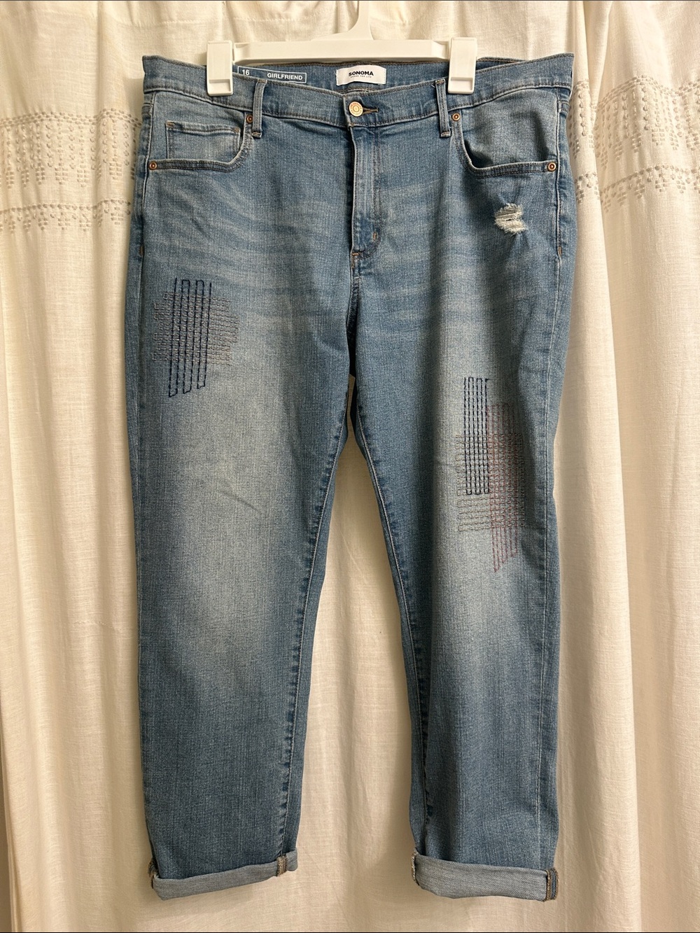 Sonoma Light Blue Straight Leg Women's Jeans